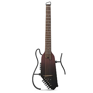 Donner HUSH I PRO Acoustic Electric Travel Guitar Kit with Sound Effects, Maillard Fade